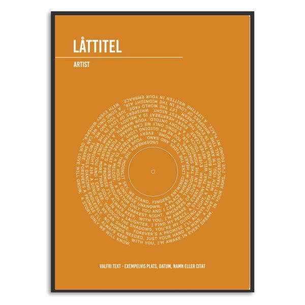 Musikposter #1 - Orange